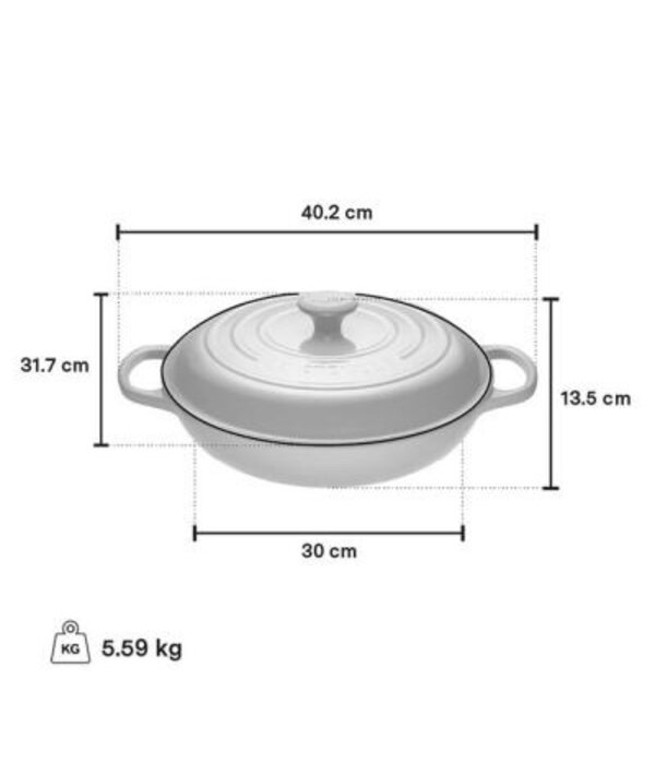 Le Creuset Le Creuset 3.5 L Sage Cast Iron Braiser