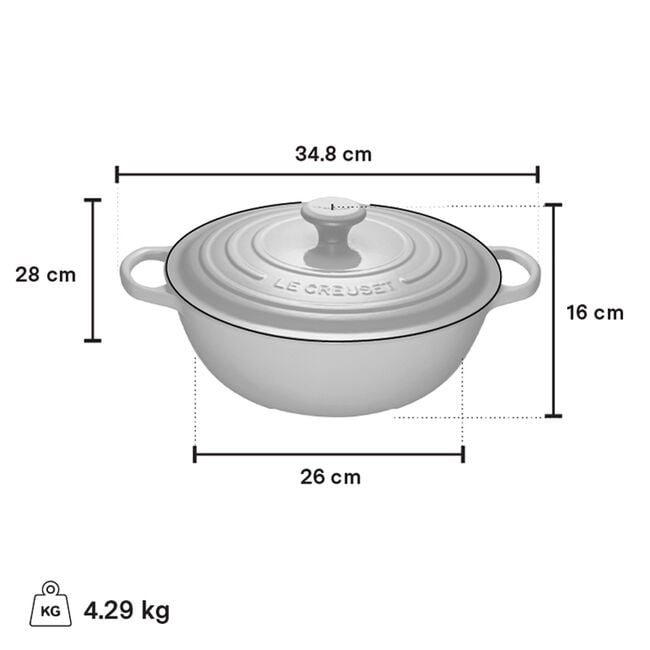 Cocotte du Chef en Fonte 4.1L Sauge Le Creuset | Ares Cuisine