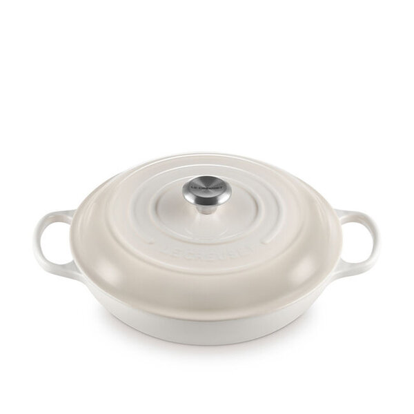 Braisière en fonte 3.5L Meringue Le Creuset