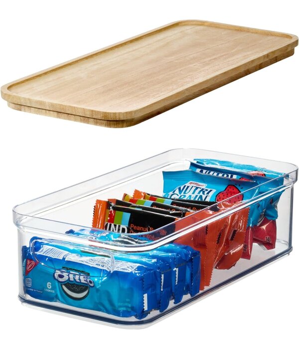 iDesign Contenant Transparent avec Couvercle 6x12.5" Rosanna Pansino de iDesign