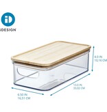 iDesign Contenant Transparent avec Couvercle 6x12.5" Rosanna Pansino de iDesign