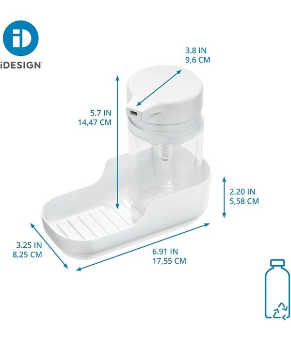 Interdesign iDesign Recycled Plastic Soap Pump and Tray