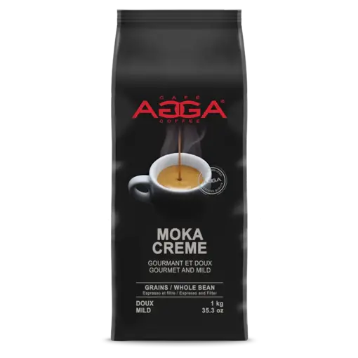 Agga Moka Crème Whole Bean Coffee 1kg