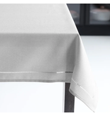 Harman Harman Hemstitch Table Cloth 52x70, Light Grey