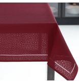 Harman Harman Round Hemstitch Table Cloth 70"R, Red Wine