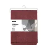 Harman Harman Round Hemstitch Table Cloth 70"R, Red Wine