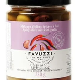 Favuzzi Olives Épicées à L'ail 280g de Favuzzi