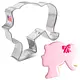 Ann Clark Fashion Doll Head Cookie Cutter 4"