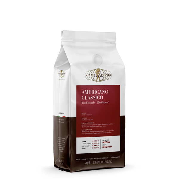 Miscela D'Oro Americano Classico Whole Bean Coffee 500g