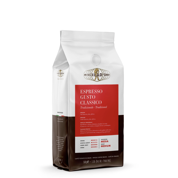 Café en grains Gusto Classico 500g de Miscela D'Oro