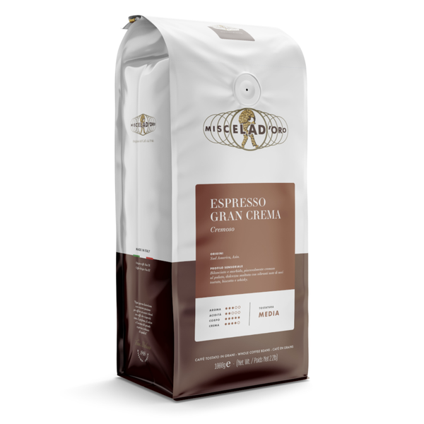 Café en grains Gran Crema 1kg de Miscela D'Oro
