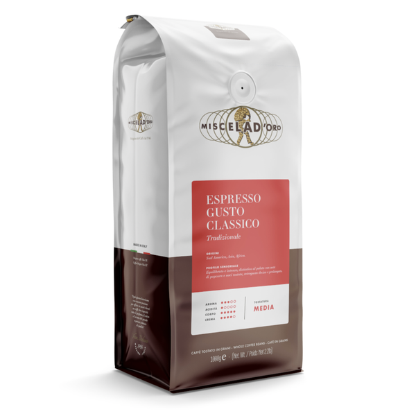 Miscela D'Oro Gusto Classico Espresso Whole Bean Coffee 1kg