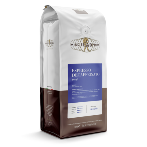 Miscela D'Oro Decaffeinated Espresso Whole Bean Coffee 1kg