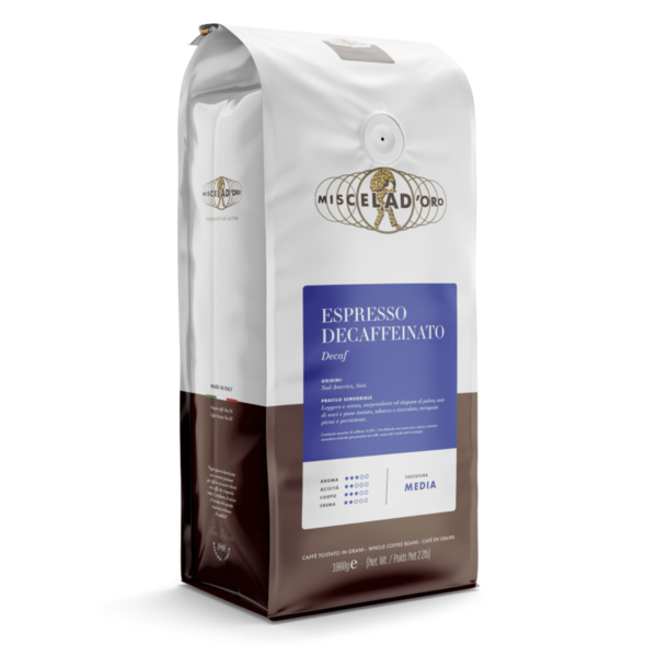 Café en grains décaféiné Espresso 1kg de Miscela D'Oro