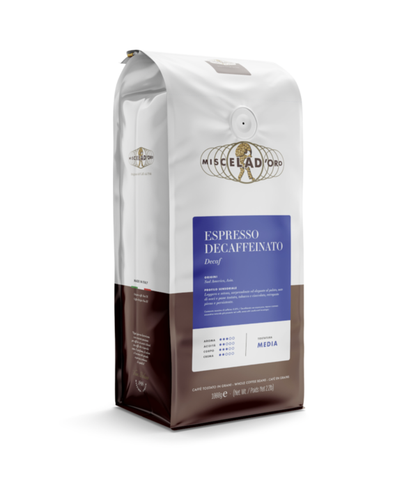 Miscela D'Oro Decaffeinated Espresso Whole Bean Coffee 1kg