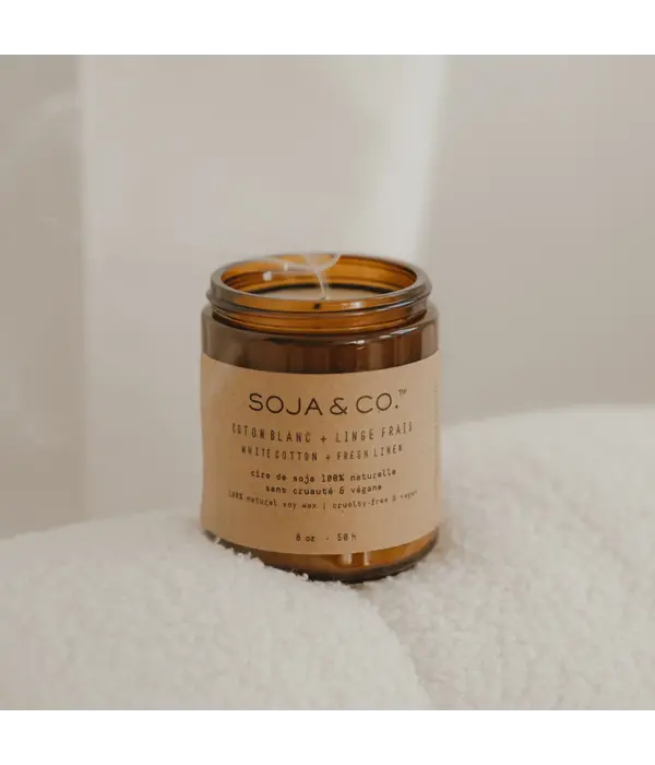 Soja & Co. Soja & Co. Candle White Cotton and Fresh Linen