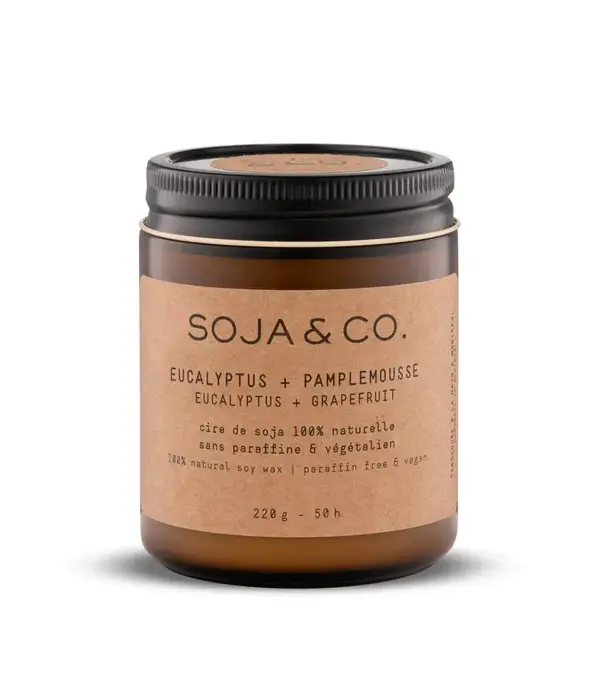 Soja & Co. Bougie Eucalyptus + Pamplemousse de Soja & Co.