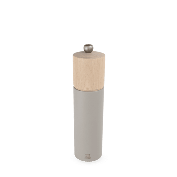 Moulin à sel "Boreal" manuel en bois, gris galet, 21cm de Peugeot