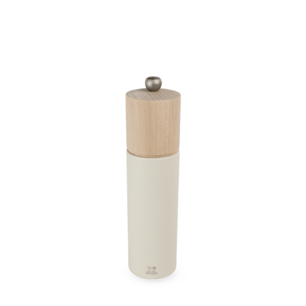 Moulin à sel "Boreal" manuel en bois, blanc plume, 21cm de Peugeot