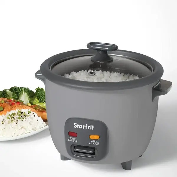 Starfrit Tender Rice Cooker-Steamer 5-Cup, Grey