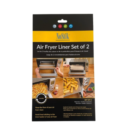 NoStik Air Fryer Liner Rectangular, Set of 2