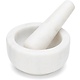 Fox Run White marble mortar and pestle