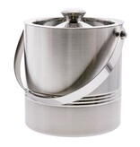 Double Wall Ribbed Ice Bucket with Tong
