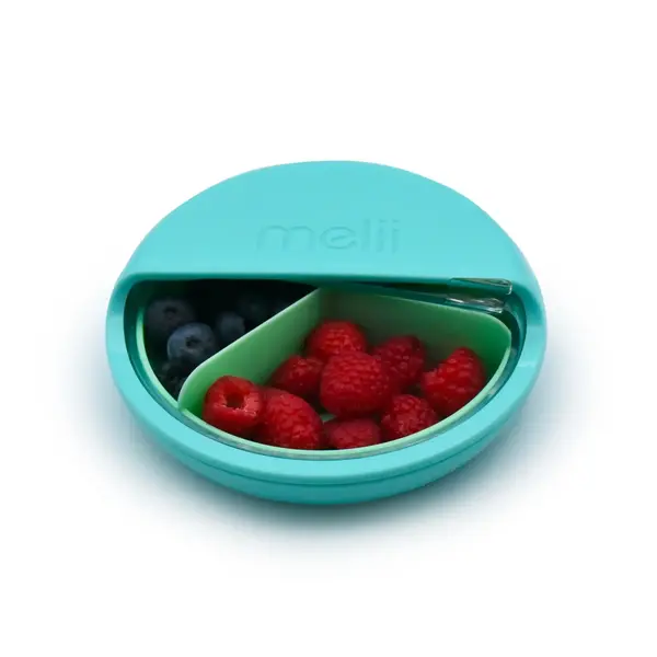 Melii Spin Snack Container, Blue