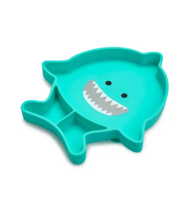 Melii Assiette divisée en silicone "Requin" de Melii