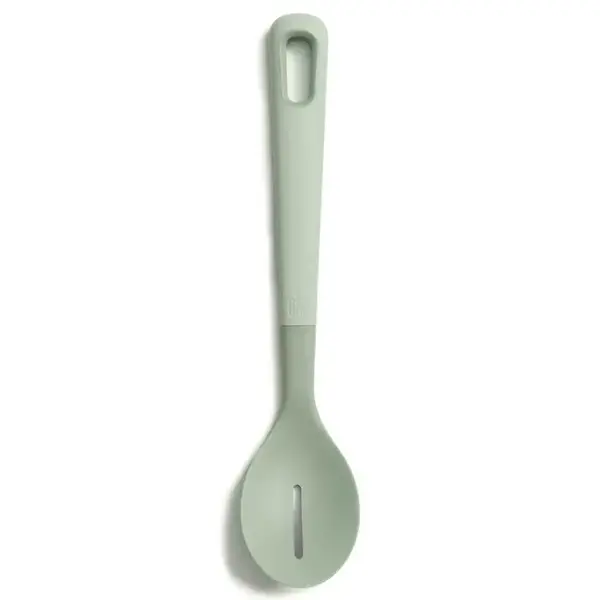 EKU Avocado Green Nylon Slotted Spoon, 33 cm