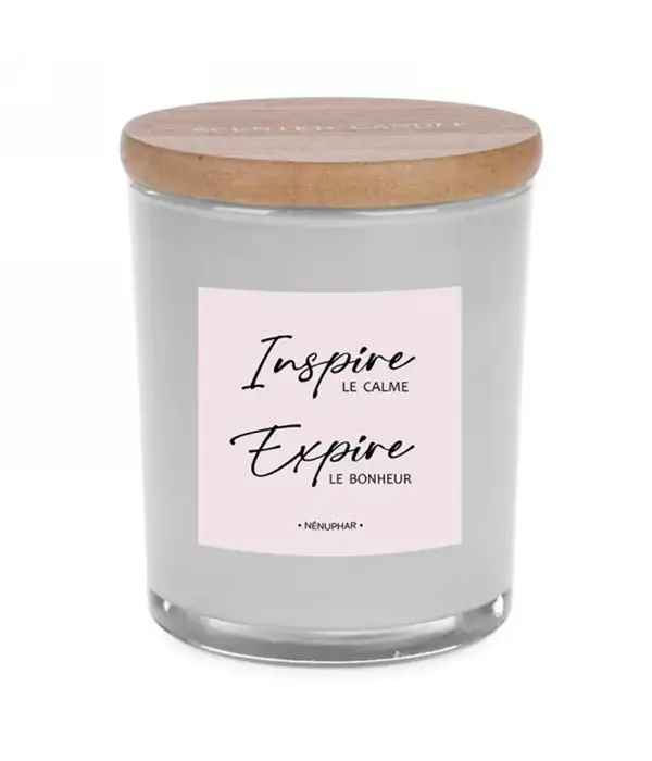 Candle 'Inspire, Expire' Water Lily