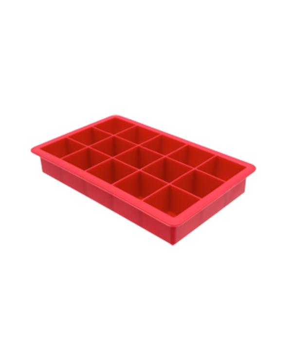 Starfrit Starfrit Red Silicone Ice Cube Tray 15 Cubes