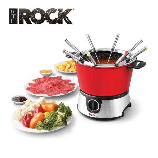 Starfrit Red Electric Fondue Set "The Rock" 12 pieces