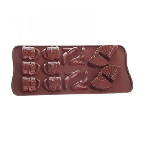 Josef Strauss Moule en silicone pour chocolats 3 formes