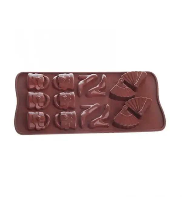 Josef Strauss Silicone Chocolate Mold with 3 Shapes