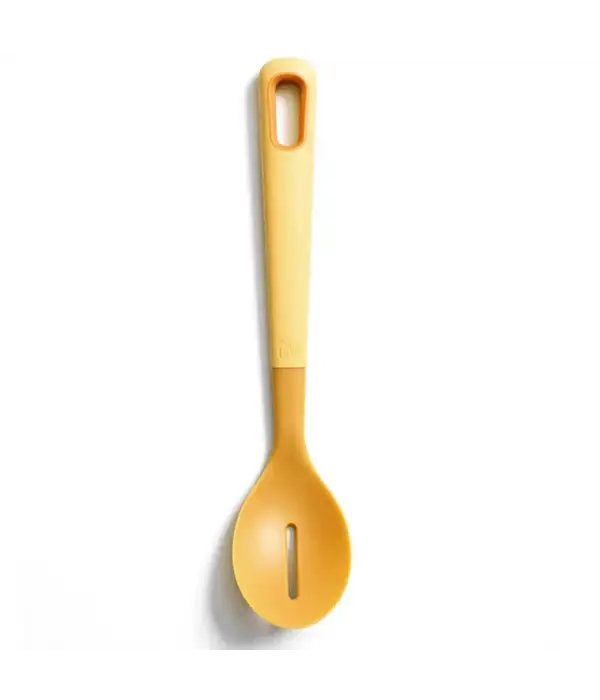 EKU EKU Yellow Mustard Nylon Slotted Spoon, 33 cm