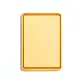Planche à découper 7.5" x 11.5", jaune moutarde de EKU