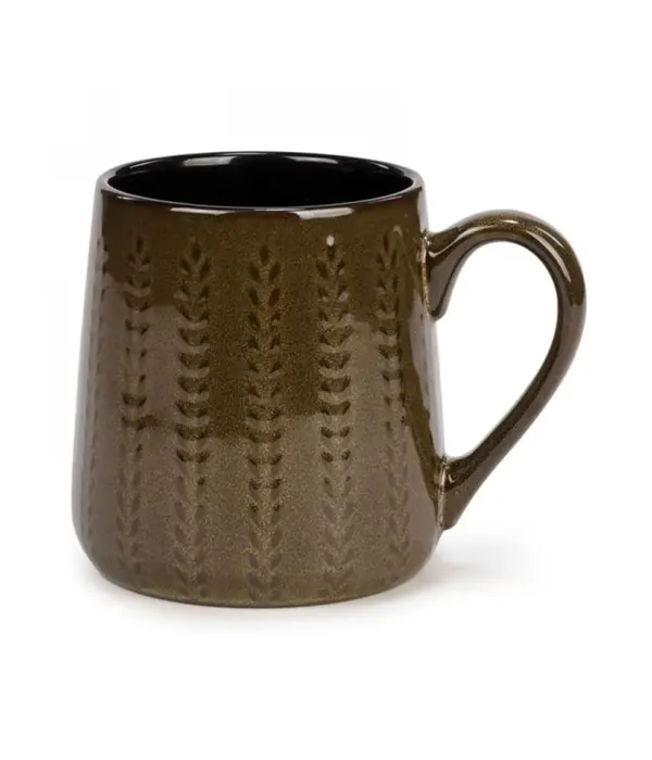Large ceramic cup, brown