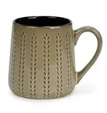 Large ceramic cup, beige