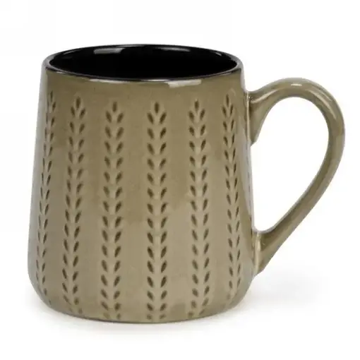 Large ceramic cup, beige