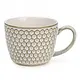 Beehive patterned cup, Cream