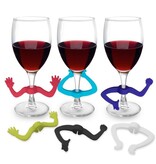 Starfrit Starfrit Gourmet Silicone Wine Glass Markers "Arm", set of 6