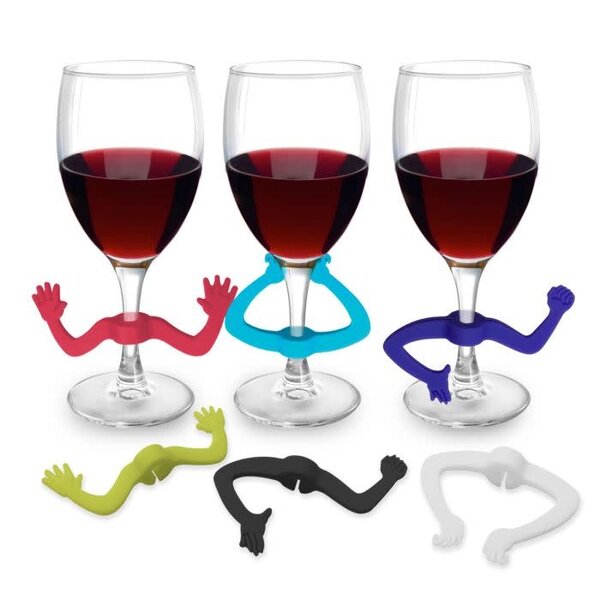 Starfrit Gourmet Silicone Wine Glass Markers "Arm", set of 6