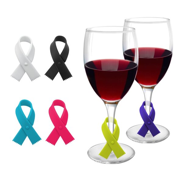 Starfrit Gourmet Silicone Wine Glass Markers "Ribbons", set of 6