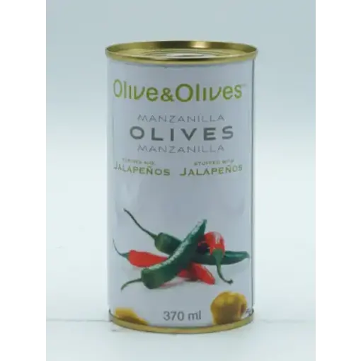 Olives Manzanilla farcies au piment jalapeño 370ml