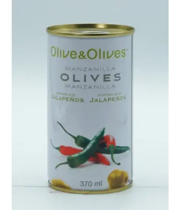 Olives Manzanilla farcies au piment jalapeño 370ml