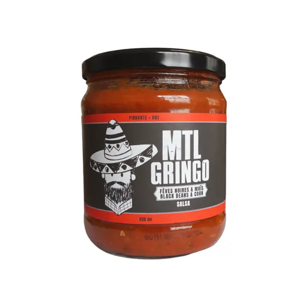 Salsa Piquante Haricots Noirs & Maïs 435ml de MTL Gringo