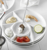 Trudeau Trudeau Round Fondue Plates, set of 4