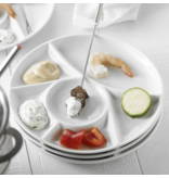Trudeau Trudeau Round Fondue Plates, set of 4