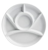 Trudeau Trudeau Round Fondue Plates, set of 4
